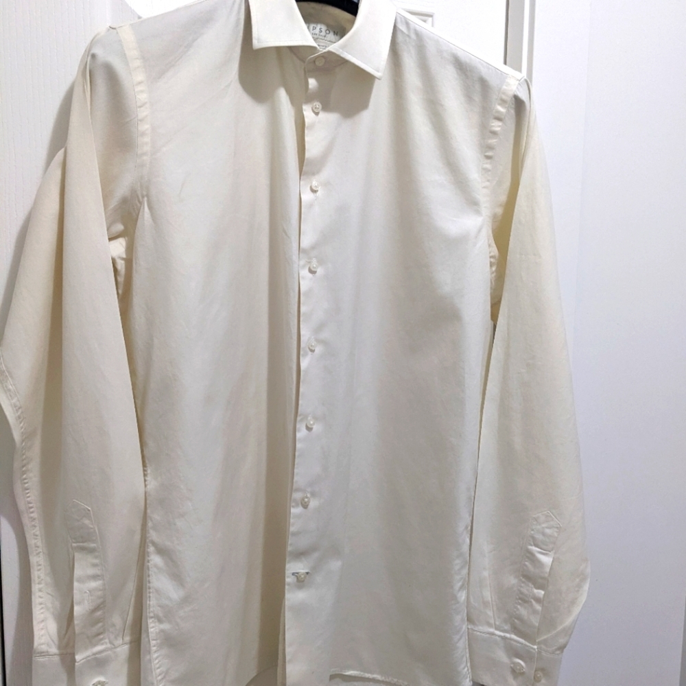 Cream Lipson Dress Shirt